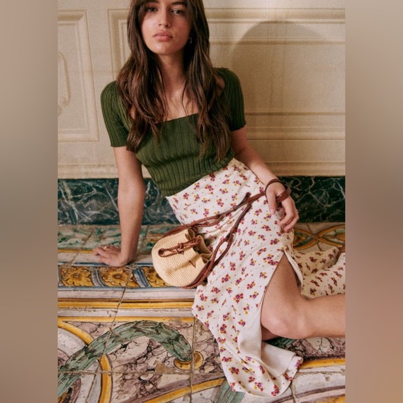 SEZANE Tabata Skirt in Mindy print - Picture 2 of 3